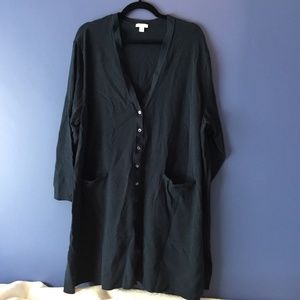 J. Jill Gorgeous Deep Navy Cotton Cardigan